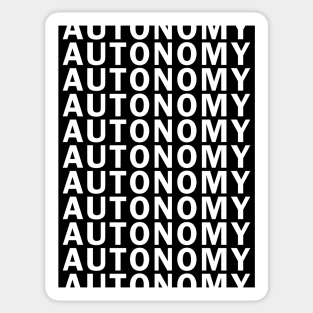 AUTONOMY Sticker